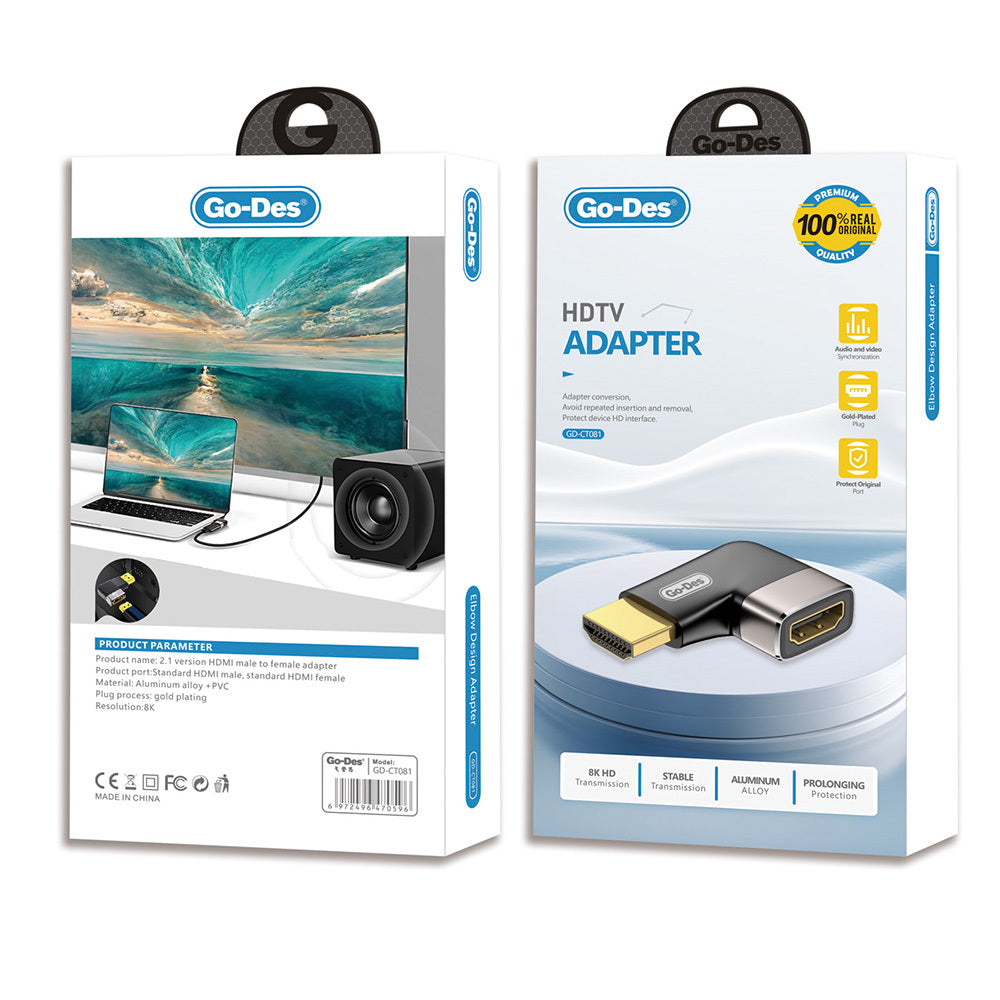 Go Des GD-CT081 HDTV HDMI Adaptör 8K HD 2.1 Versiyon Görüntü Aktarım Cihazı Go Des GD-CT081 HDTV HDMI Adaptör 8K HD 2.1 Versiyon Görüntü Aktarım Cihazı